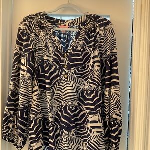 Lilly Pulitzer Umbrella Print Elsa Silk top